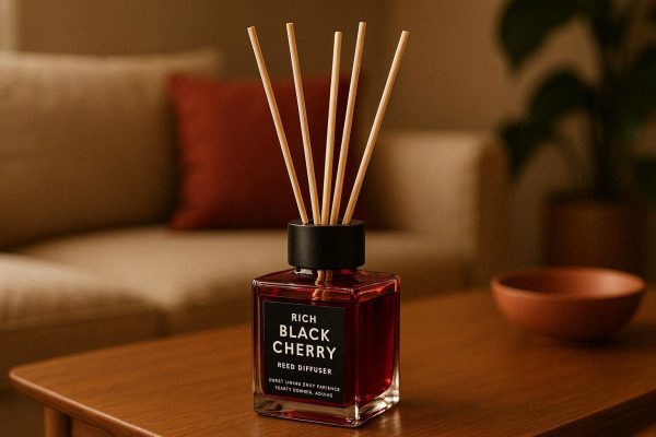 29 Rich Black Cherry Reed Diffuser For Sweet Living Room Ambiance And Fruity Gourmet Aroma