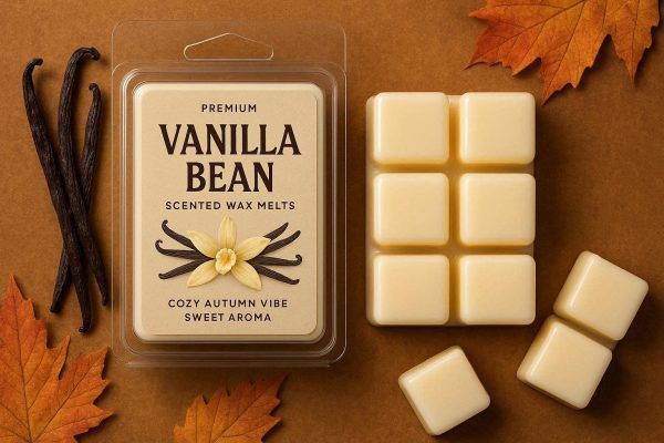 5 Premium Vanilla Bean Scented Wax Melts For Electric Warmers Cozy Autumn Vibe And Sweet Aroma