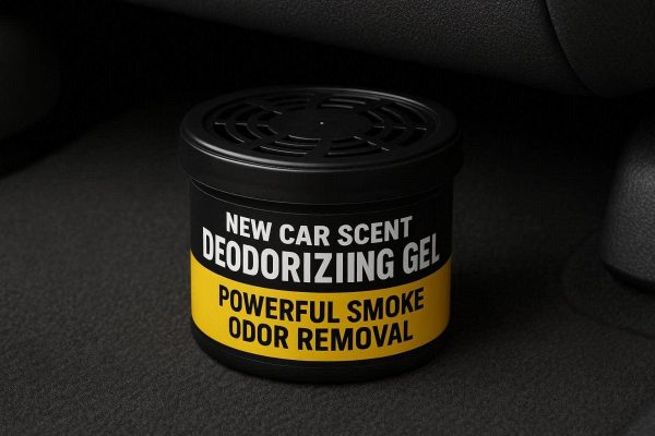 14 New Car Scent Deodorizing Gel Canister For Under Seat Placement And Powerful Smoke Odor Removal